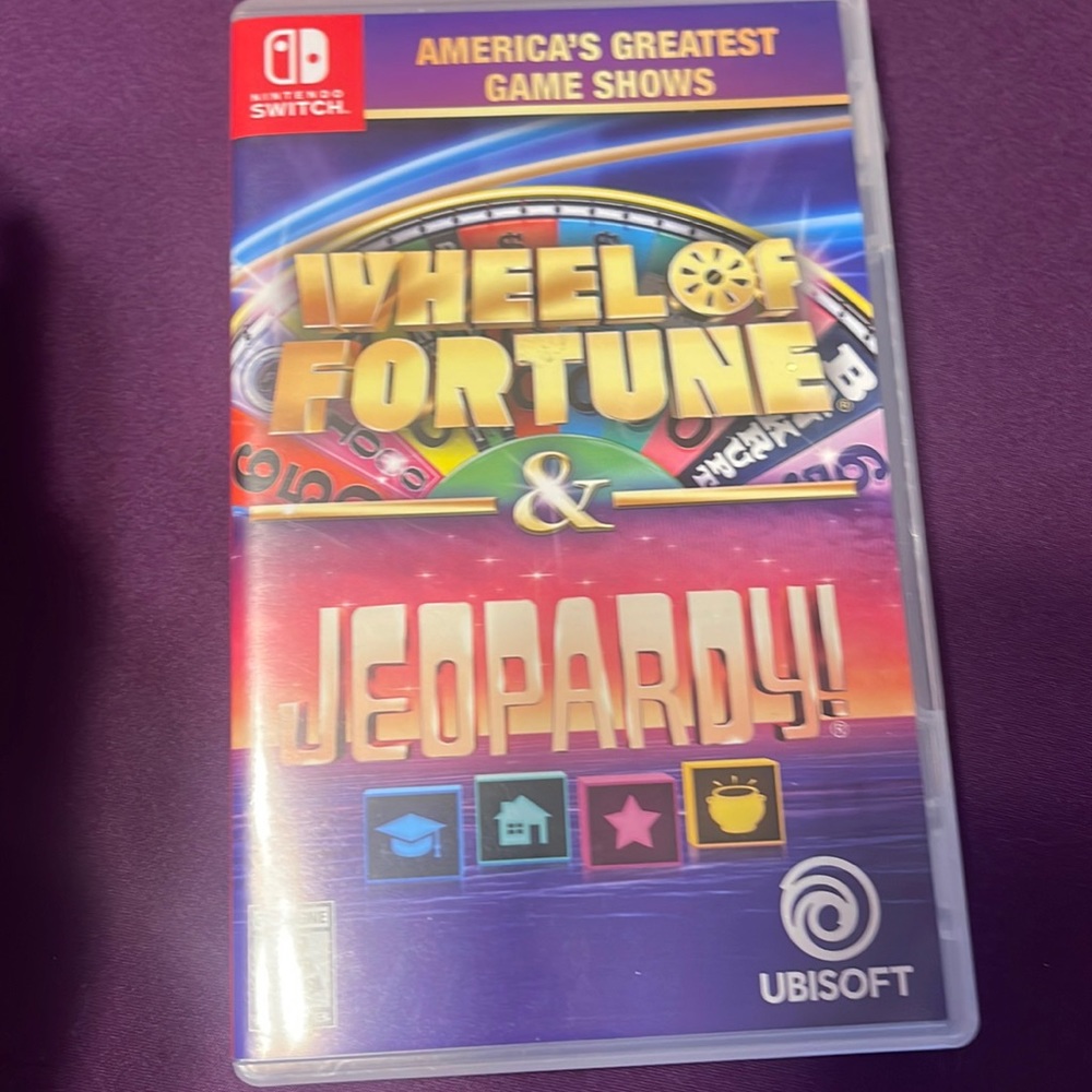 Nintendo Switch Wheel of Fortune and Jeopardy video game